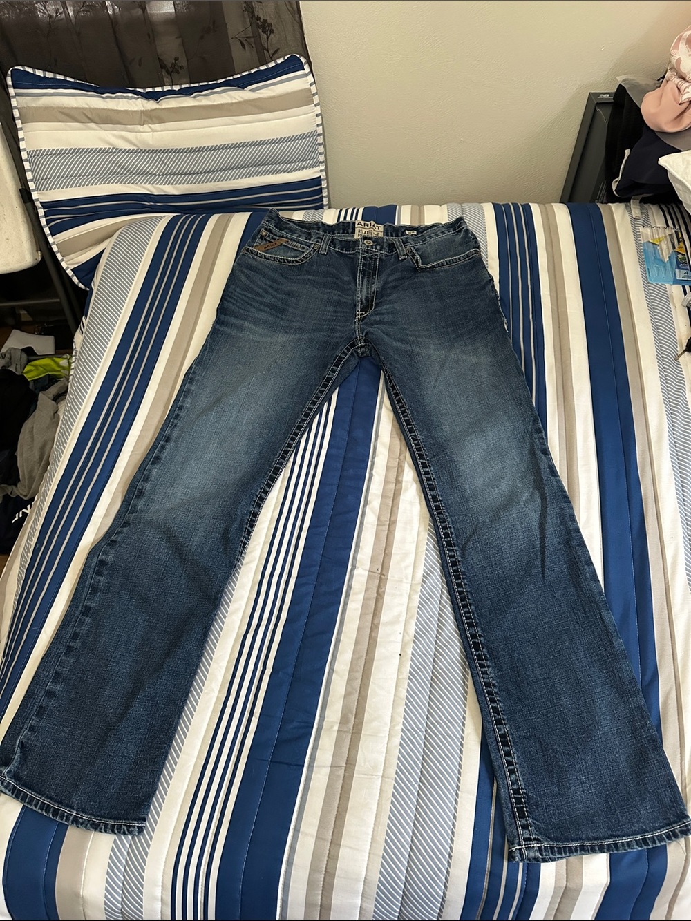 Ariat M4 Dark Blue Relaxed Bootcut Men's Jeans